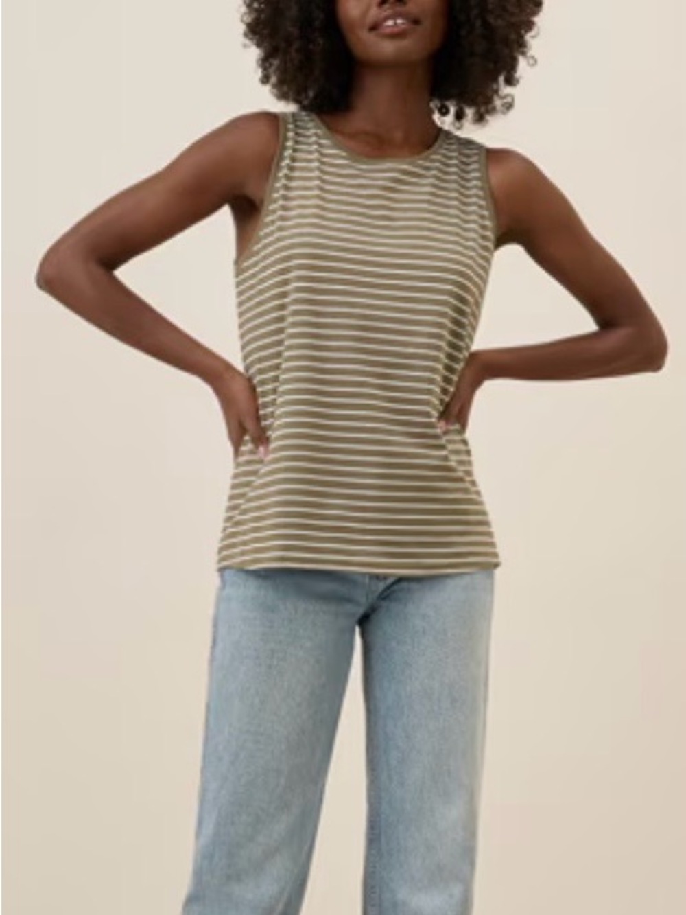 Pact 100% Organic Cotton Softspun High Neck Tank Top
